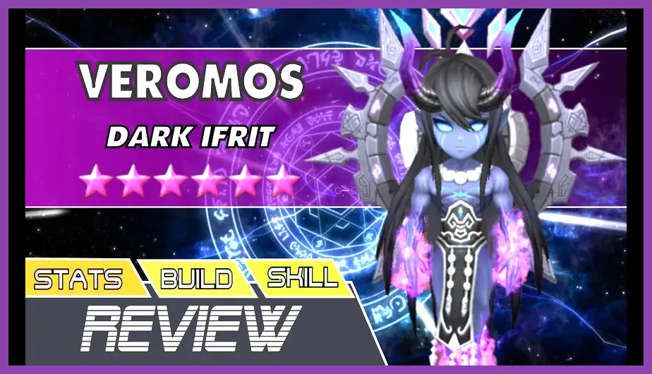 Veromos Dark Efreet casting skill in Summoners War