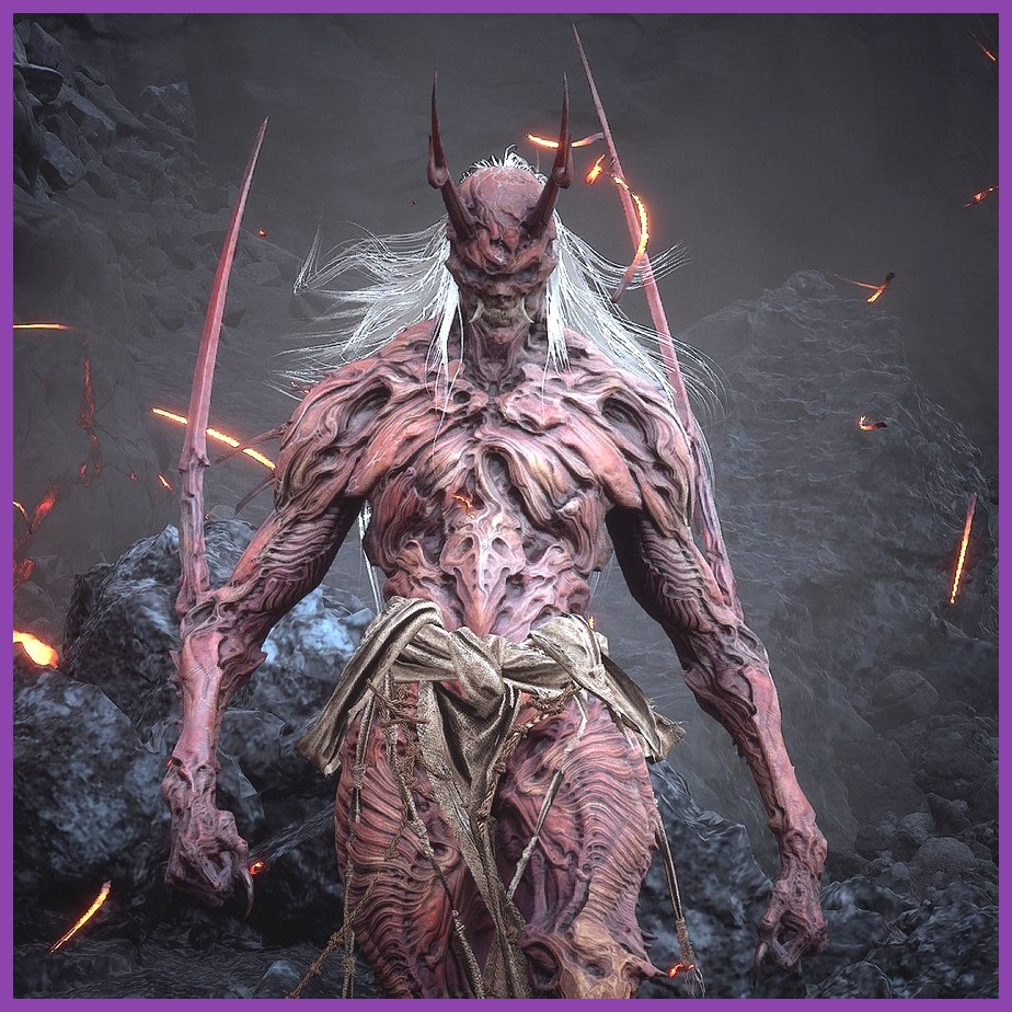 The Star-forged Ape boss inside the Celestial Cavern with star-burst attacks