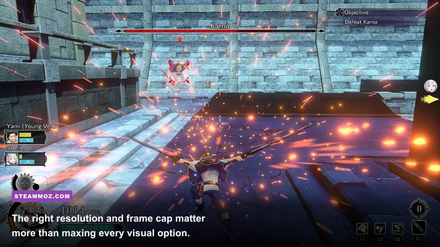 BLACK CLOVER QUARTET KNIGHTS running at 1080p on a gaming PC