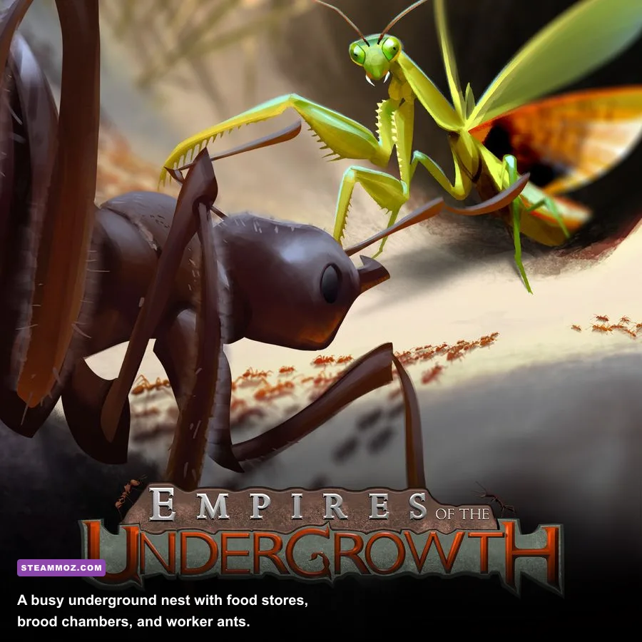 Underground ant colony chambers in Empires of the Undergrowth