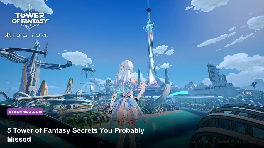 Tower of Fantasy Aesperia landscape showing the open-world setting