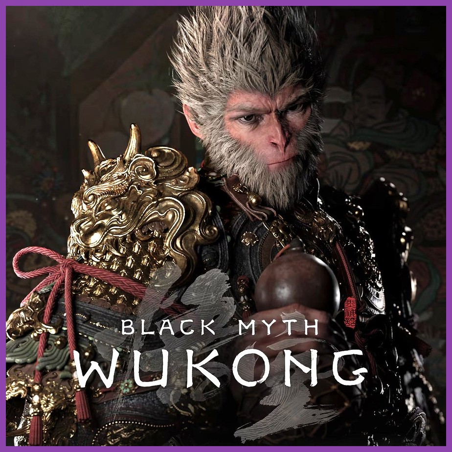 Fan‑made checklist poster listing all Black Myth Wukong achievements