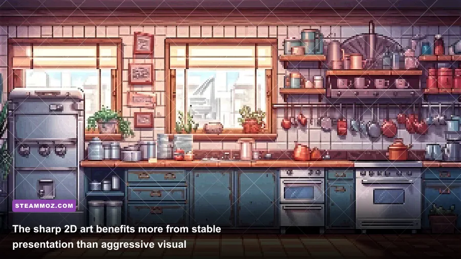 Cook Serve Delicious 2 pixel art restaurant kitchen interior
