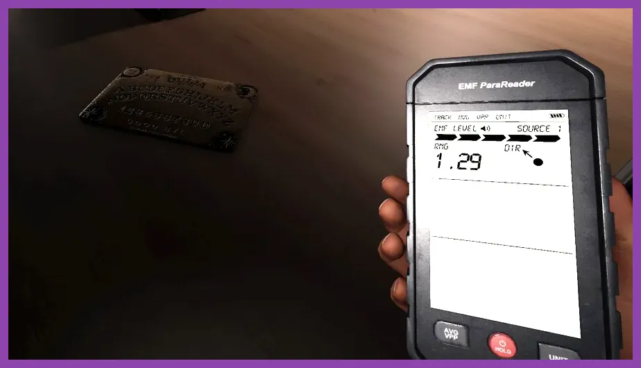 Detecting ghost room with Tier 3 EMF Reader