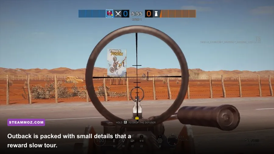 Australian-themed hidden detail on the Outback map in Rainbow Six Siege
