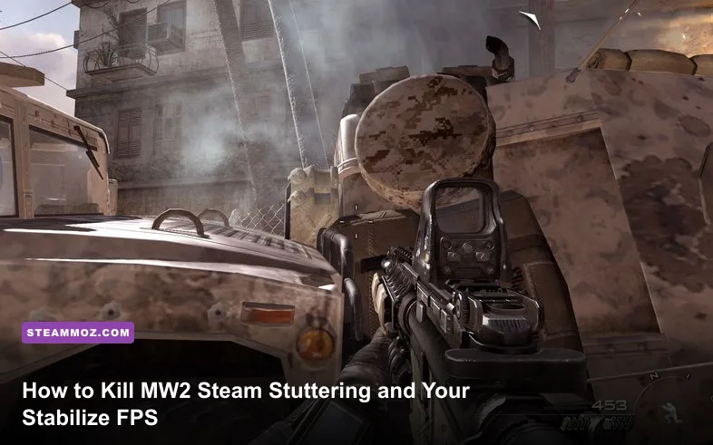 Modern Warfare 2 high performance PC gameplay screenshot showing smooth action