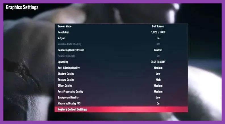 Tekken 8 PC showing NVIDIA DLSS and latency-focused performance settings