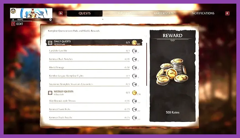 Player farming Koins in the Challenge Tower for Mortal Kombat 1