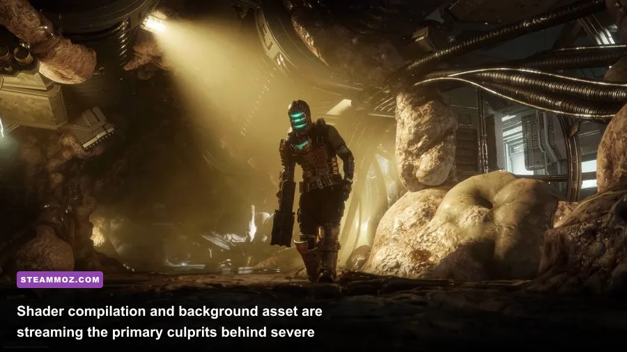Dead Space Remake building shaders loading screen interface