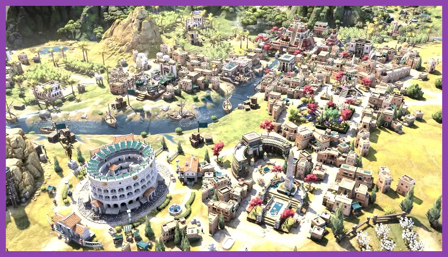 Civilization 7 Antiquity age tactical combat and city expansion