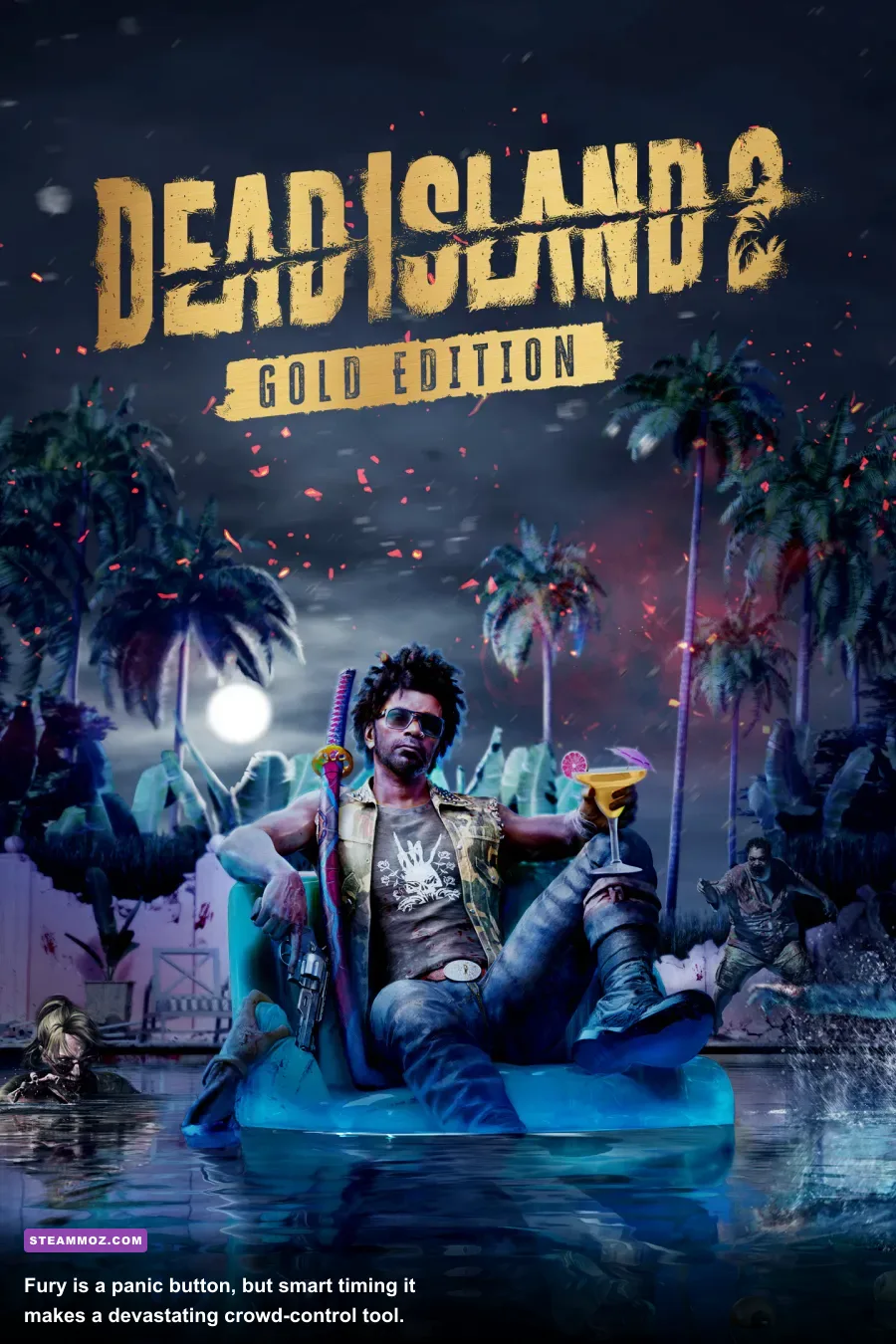 Dead Island 2 Slayer using Fury against a crowd of zombies