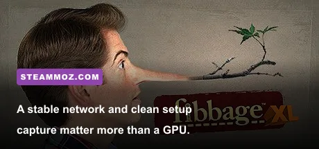 Fibbage XL running on a PC streaming setup with audience interaction