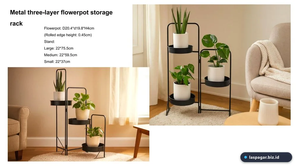 Desain estetika standing pot besi behel minimalis dibandingkan gaya besi hollow