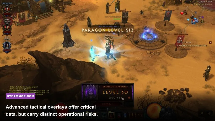 High density combat engagement in a Diablo 3 Greater Rift