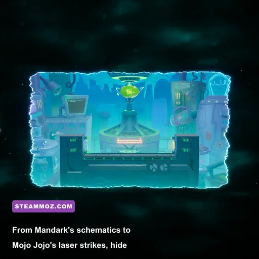 Dexter's Laboratory and Townsville stages showcasing environmental hazards in MultiVersus