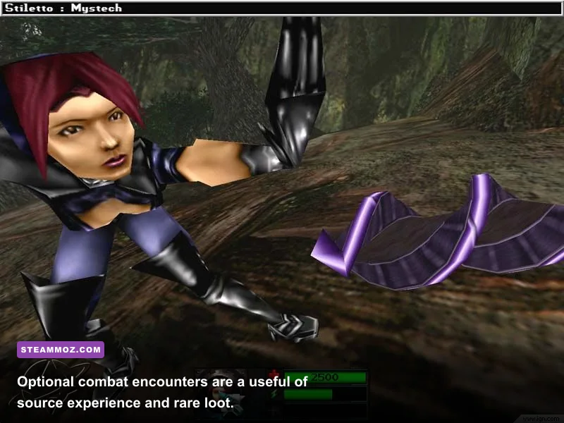 Anachronox party fighting enemies in an optional arena battle