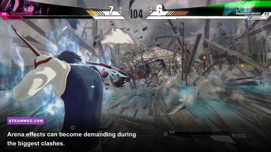 Soul Reapers battling in a BLEACH Rebirth of Souls arena