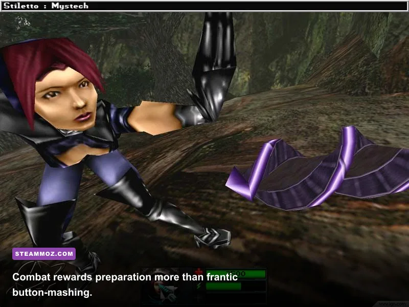 Anachronox party fighting enemies during turn-based combat