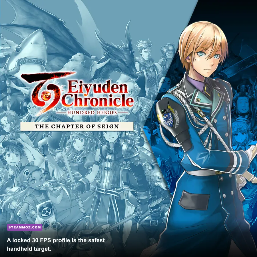 Eiyuden Chronicle Hundred Heroes running on Steam Deck during exploration