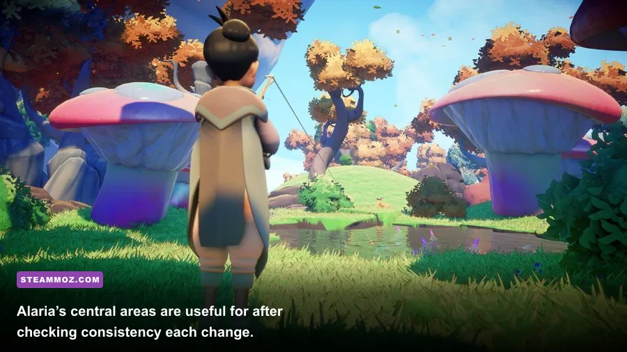 Grow Song of the Evertree Alaria town market PC gameplay screenshot