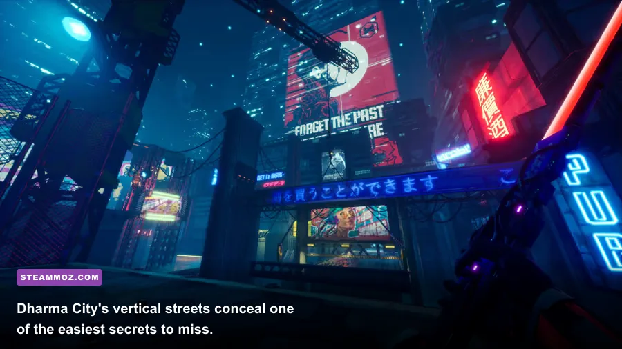 Dharma City rooftop secret location from Ghostrunner Project_Hel