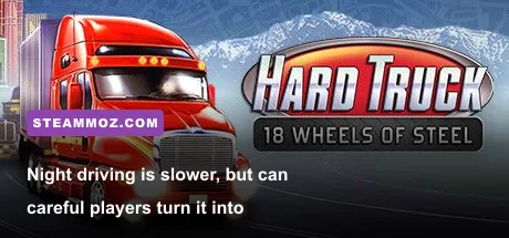 18 Wheels of Steel Extreme Trucker 2 night truck delivery on a dark highway