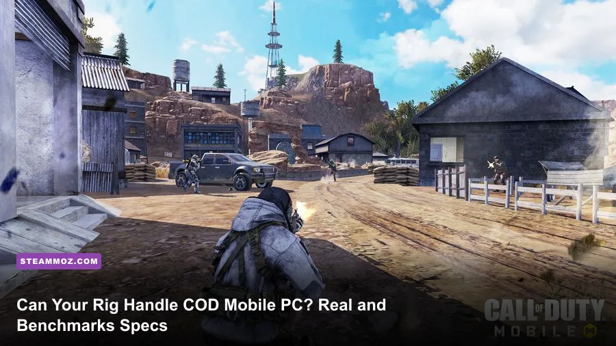 Intense multiplayer firefight in Call of Duty Mobile running smoothly on PC