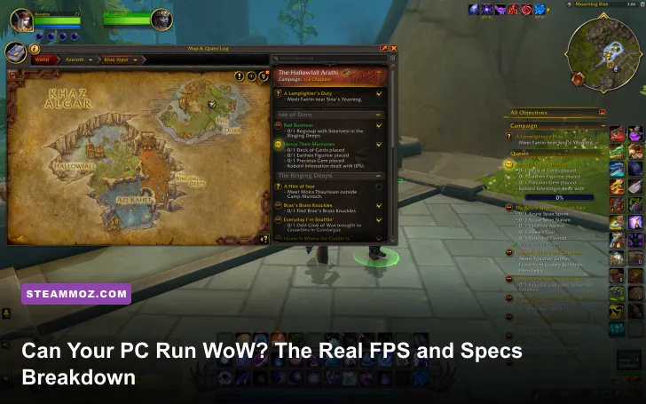 World of Warcraft The War Within open-world screenshot in Khaz Algar