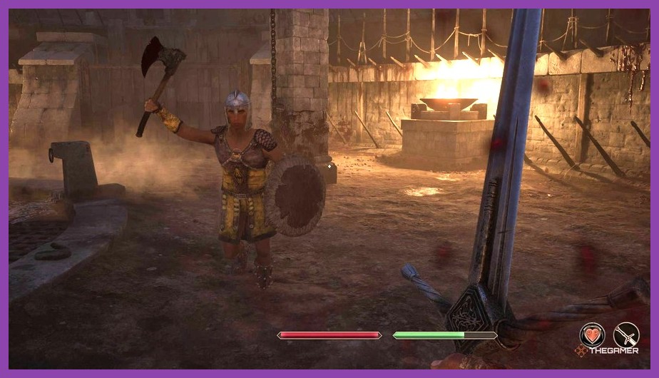 Oblivion Remastered Combat Gameplay Screenshot