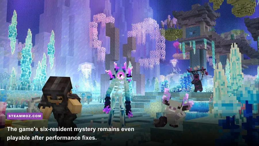 Eternal Threads story scene featuring the residents connected by the timeline
