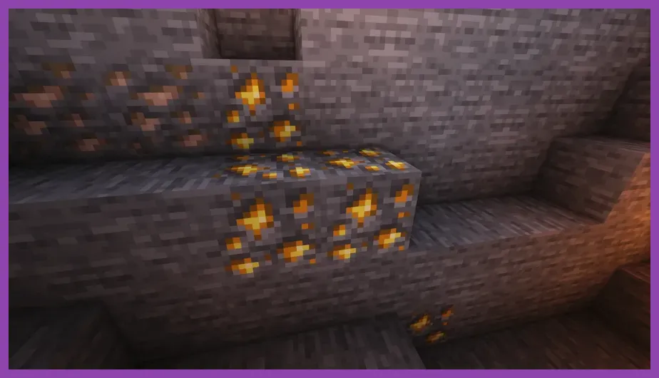 Iron ingot, gold ingot, and redstone dust displayed in Minecraft inventory