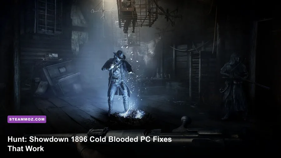 Hunt Showdown 1896 Cold Blooded hunter fighting through a dark swamp