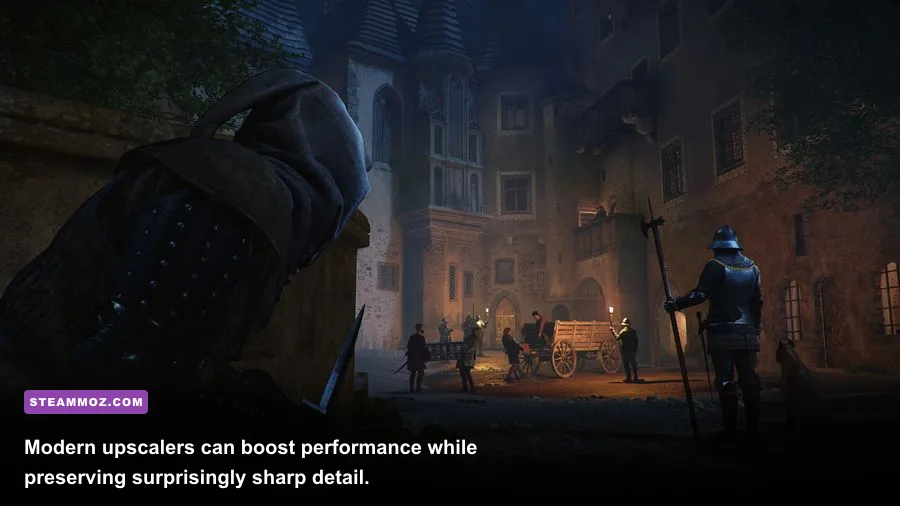 Comparison of DLSS FSR XeSS and native resolution in a PC game