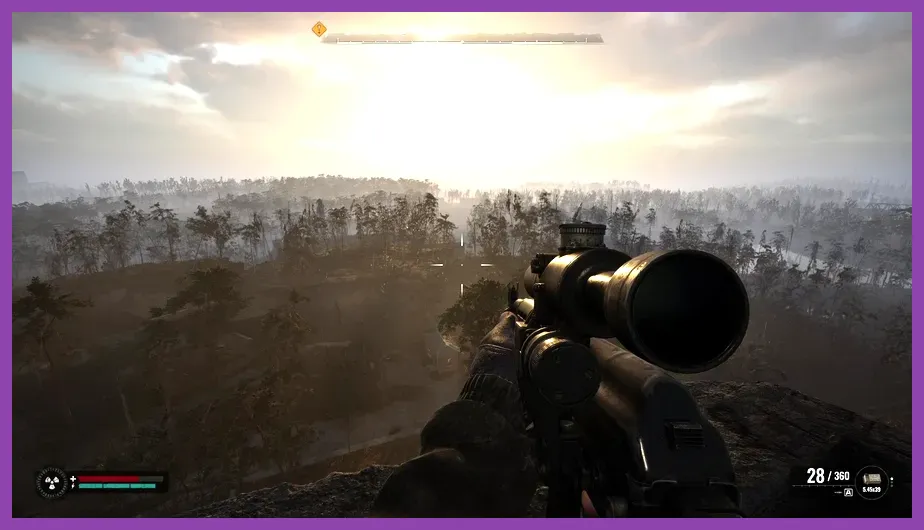 STALKER 2 protagonist Skif fighting enemies during a story mission