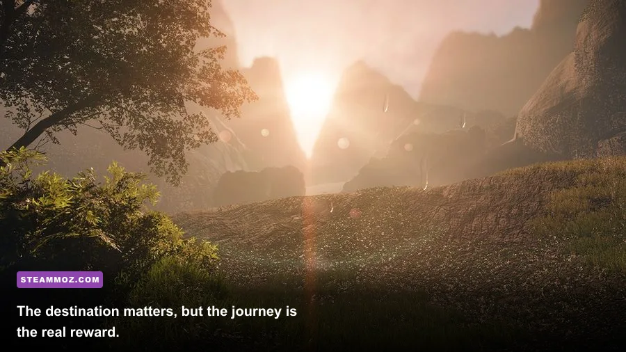 Atmospheric late-game landscape from Drizzlepath Glass