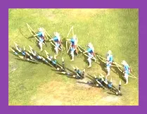 Ranged units firing volleys of arrows in Age of Empires 4