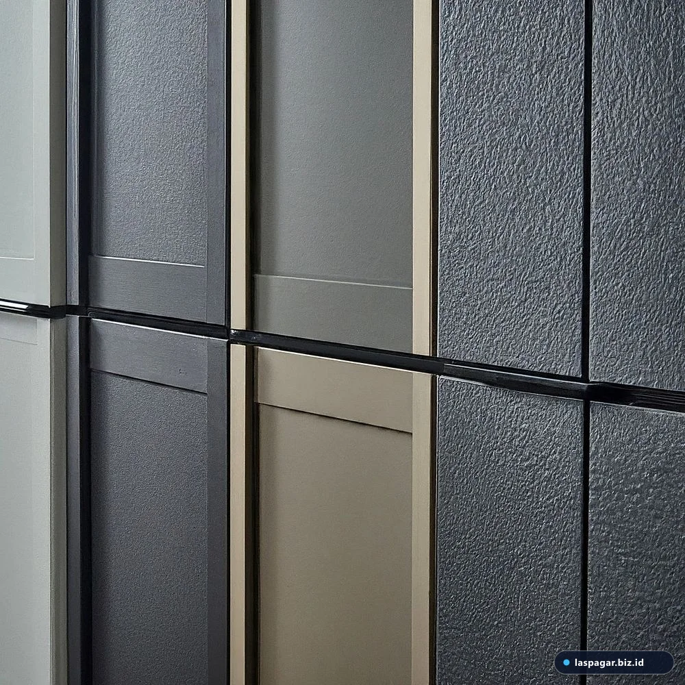 Material rangka aluminium dan panel ACP untuk kitchen set dapur minimalis