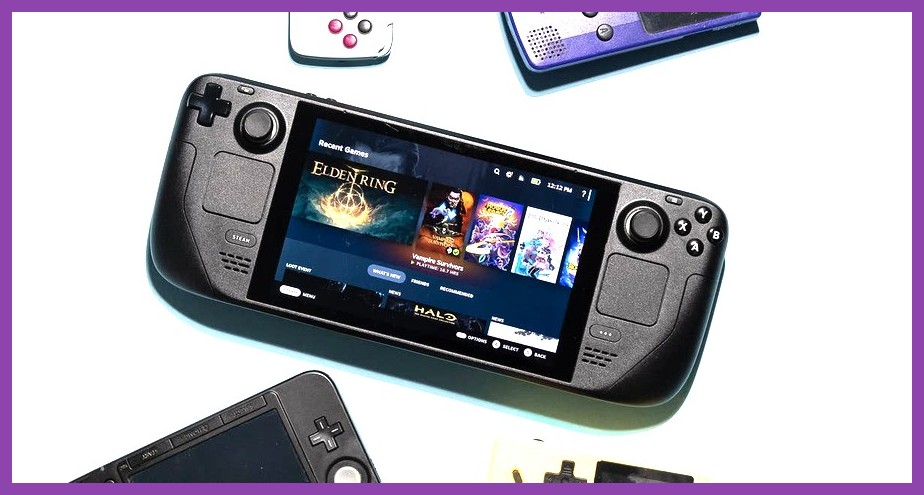 Gamer holding Steam Deck playing budget RPG titles