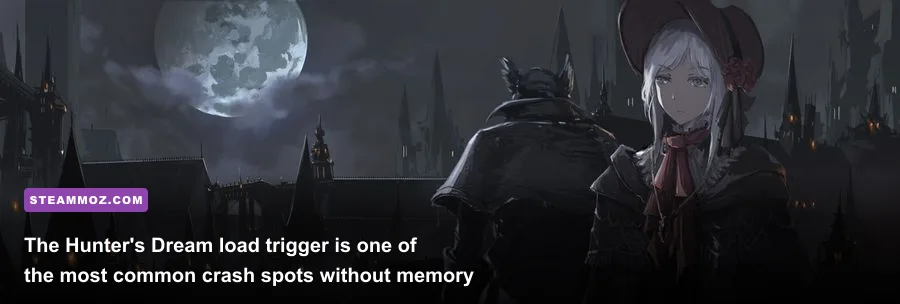 The Plain Doll standing in the Hunter's Dream garden in Bloodborne