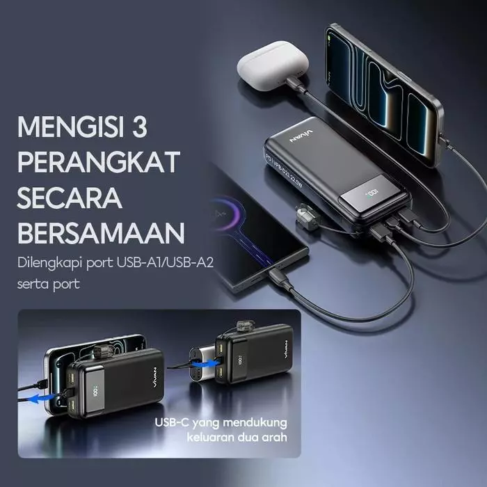 VIVAN VPB-D21 Powerbank 20000 Mah 22,5W 5A Sudah ada logo dan tersertifikasi CCC - Gambar 4