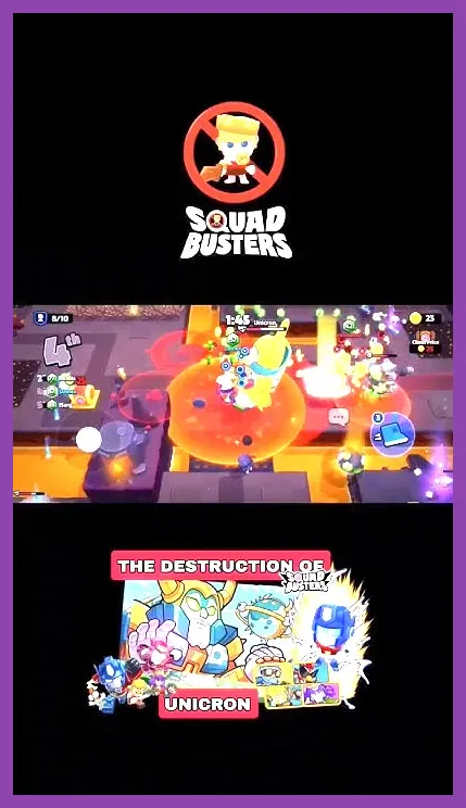 Squad Busters team fighting a monster boss