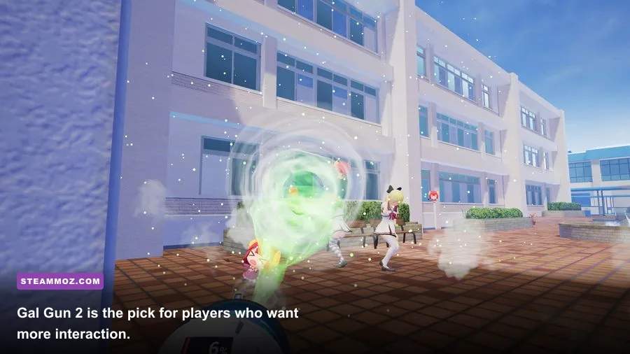 Gal Gun 2 anime school action gameplay in VR