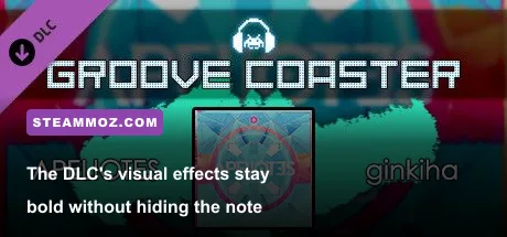 Colorful tunnel visuals from Groove Coaster APELIOTES gameplay