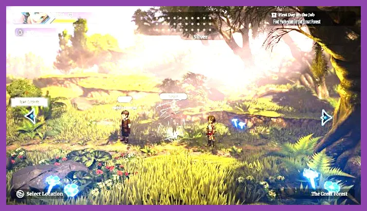 Vast open-world environments in anime styled games