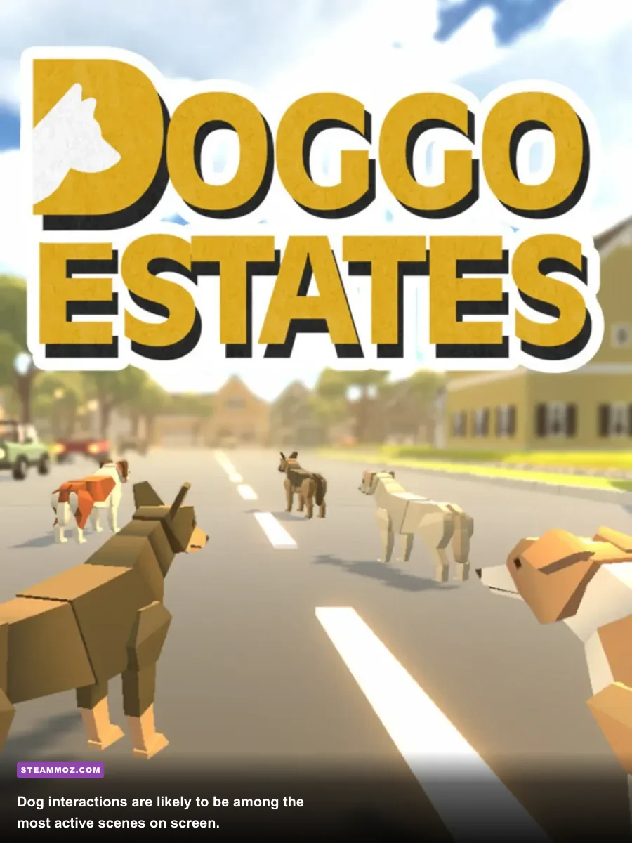 A dog character in Doggo Estates gameplay