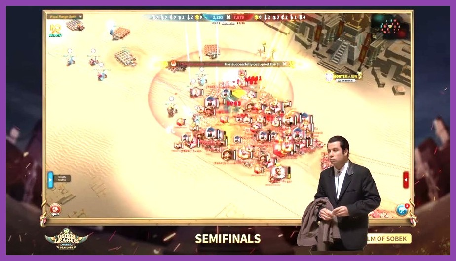 Ark of Osiris battle arena showing obelisks and strategy lanes