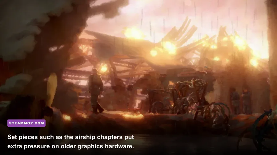 11-11 Memories Retold airship sequence gameplay screenshot