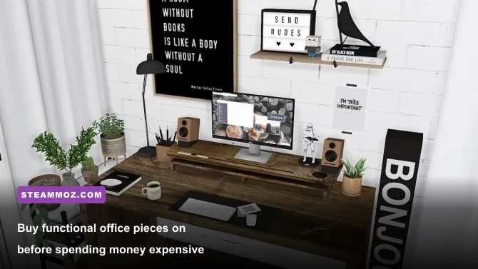 Architect Life office furniture catalog with desk chair computer and decorative items
