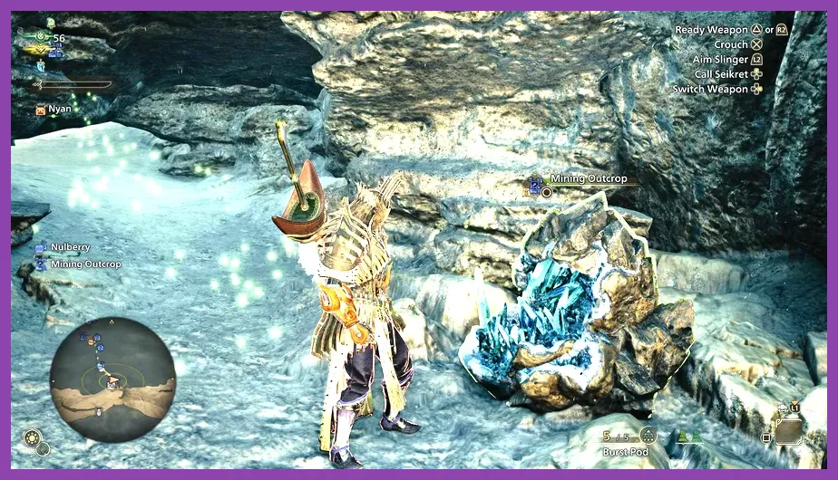 Player mining Dragonvein Ore in the Rotten Vale