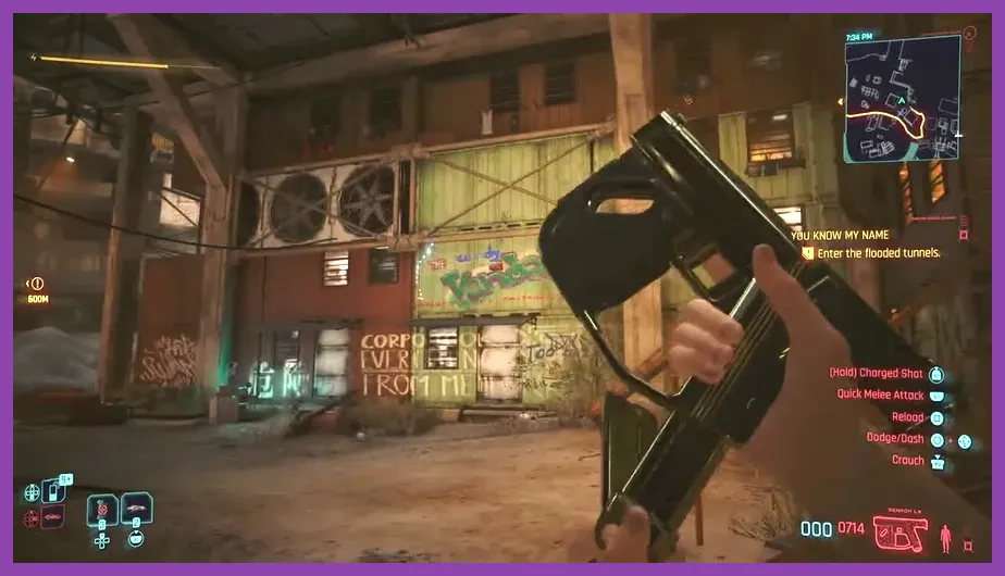 Freon submachine gun in Cyberpunk 2077 Phantom Liberty